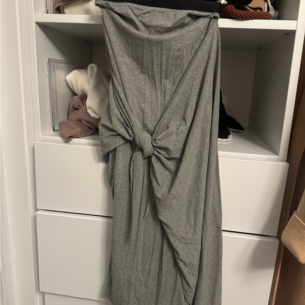 Aritzia Gray Maxi Skirt